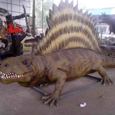 Estatua animatrónica realista de Sunproof del dinosaurio los 4m Dimetrodon para el parque temático