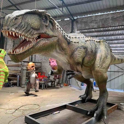Color natural del modelo del Giganotosaurus de los dinosaurios del parque del mundo jurásico del CE