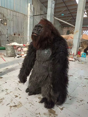 Gorila animal de Fursuit del traje de vestido de la mascota realista adulta peluda de los disfraces de Halloween de la felpa
