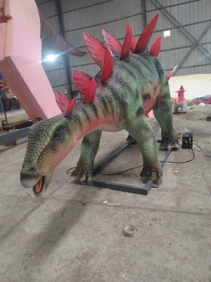Estegosaurio artificial personalizado Dinosaurio realista Modelo animatrónico Control remoto