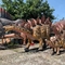 Estatuas de tamaño natural al aire libre impermeables del dinosaurio para el parque del trampolín
