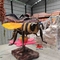 Modelo de abeja de tamaño natural de animales animatrónicos realistas naturales de color