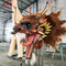 Cabeza de dragón animatrónico montada en la pared 1,8 m 12 meses de garantía
