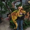 Mosca Animatronic Dragon Puppet del dinosaurio del bebé del control de la mano