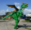 Verde Animatronic ligero del traje del dinosaurio