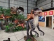 Live Show Animatronic Dinosaur Ride para montar de los niños
