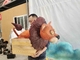 Colores realistas de Dragon Hand Puppet In Custom del silicón del apoyo del partido de Cosplay del dinosaurio de la longitud de encargo