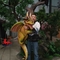 Dragón interactivo realista de tamaño natural de la mosca del bebé de la marioneta de mano del dinosaurio