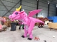 Disfraz de dragón de dibujos animados Animatronics Dinosaur Lovely Disfraz para niños Parque
