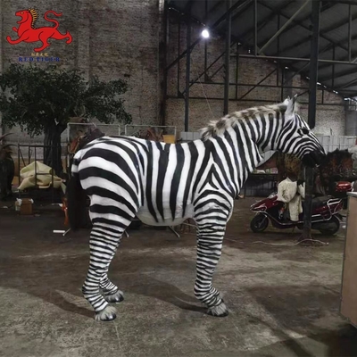 comprar Cebra animatrónica realista de control manual personalizada disponible online manufacture