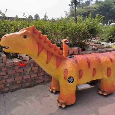 Paseo de dinosaurio animatrónico al aire libre Control remoto para parques de dinosaurios