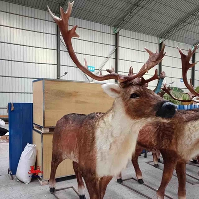 Tamaño realista de la estatua de los alces de los animales animatronic de Jurassic World modificado para requisitos particulares