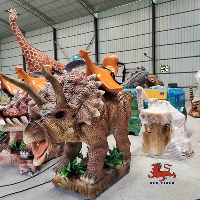 Paseo animatrónico interior del Triceratops en tamaño modificado para requisitos particulares dinosaurio