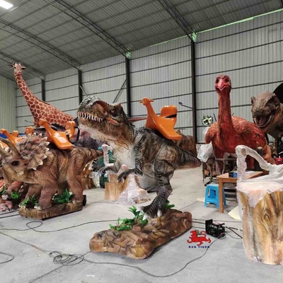 Animatronic T Rex Dinosaur Ride Sunproof Dinosaurio artificial impermeable