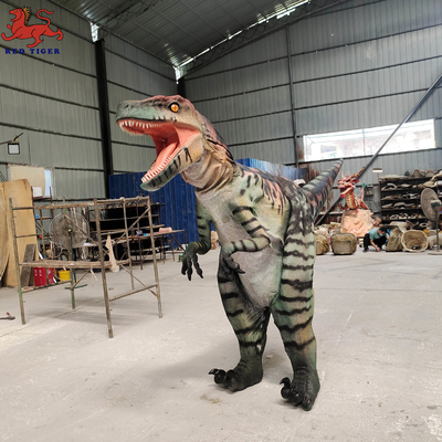 comprar Traje de dinosaurio realista Velociraptor de tamaño natural para espectáculo de escenario online manufacture