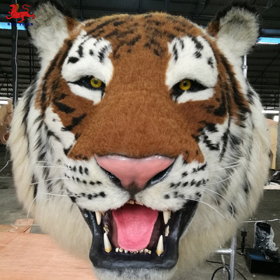 comprar Tipo artificial de cabeza de tigre realista animatrónico montado en la pared online manufacture