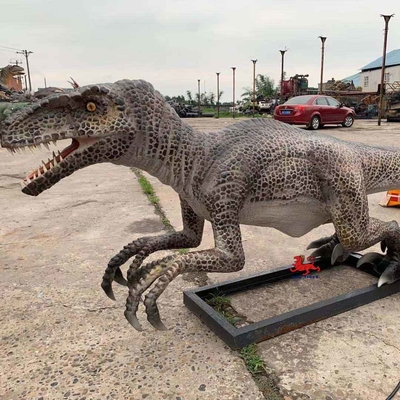 comprar Rapaz de dinosaurio animatrónico realista del parque temático con personalización de movimiento y sonido online manufacture