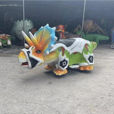 Paseo de dinosaurio animatrónico personalizado en color natural para parque temático