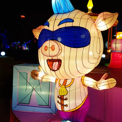 Linternas animales chinas de la decoración prenda impermeable/a prueba de sol para el festival