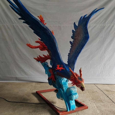 Animales Animatronic realistas amistosos Jingwei animal mítico chino de Eco