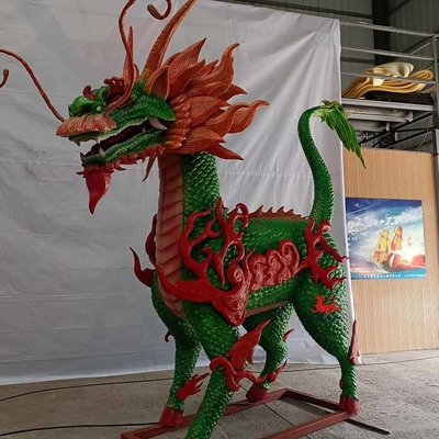 Animales realistas rellenos de los apoyos para el alquiler con el movimiento y el arreglo para requisitos particulares sano Qilin