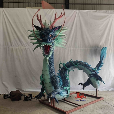 comprar Dragón verde chino de las criaturas míticas de los animales Animatronic realistas sanos vivos online manufacture