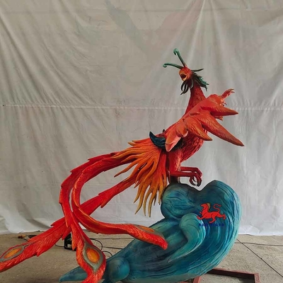 Criaturas antiguas chinas Handcrafted electrónicas de los animales Animatronic realistas — Zhuque