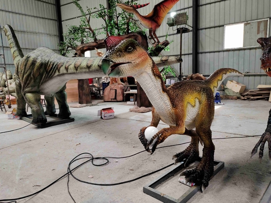 comprar Decoración de tamaño natural del dinosaurio de la simulación del equipo eléctrico del dinosaurio del parque del agua online manufacture