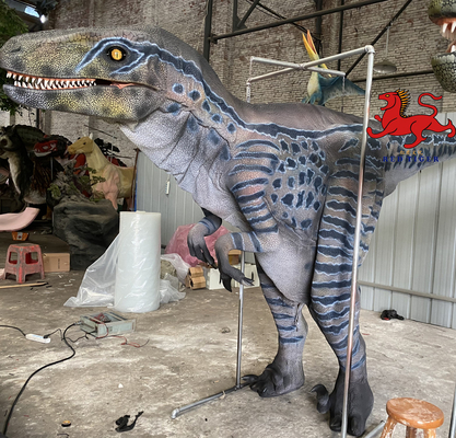 Dinosaurio animatrónico realista y duradero para la seguridad del parque temático