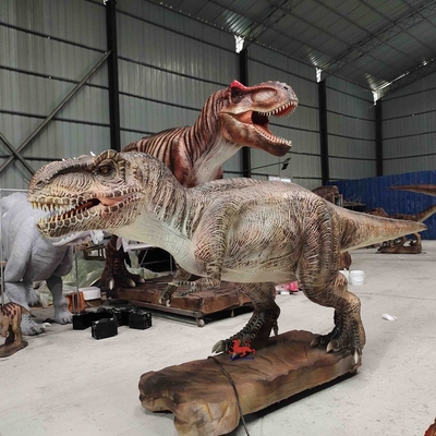 A prueba de sol Animatrónico Dinosaurio realista Velocidad de movimiento ajustable Mamá