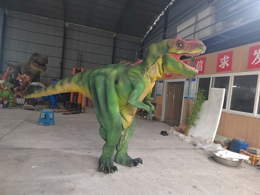 comprar Disfraz de dinosaurio adulto Dinosaurio caminante Requisitos de película Muestra T-Rex verde online manufacture