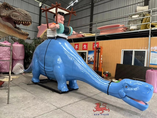 comprar Fibra de vidrio dibujos animados Dinosaurio Animatrónico Paseo en dinosaurio online manufacture