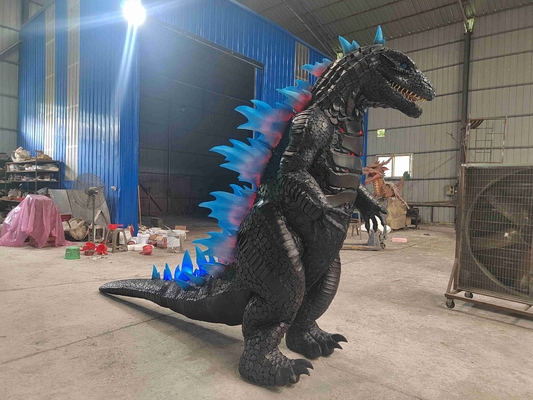 Parque de Aventuras Desfile de Carnaval Atractivo Animatrónico Realista Traje de Godzilla