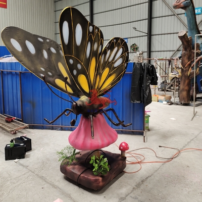 Parque temático impermeable Modelo realista de insectos mariposa para actividades comerciales