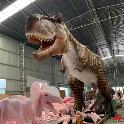 Un buen precio. Dinosaurio animatrónico realista de 15 m Dinosaurio de tamaño natural de Jurassic Park T Rex en línea