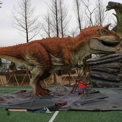 Good price Equipo de parque temático modelo de dinosaurio animatrónico realista Carnotaurus estatua en línea
