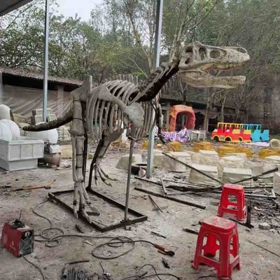 Un buen precio. Réplica de tamaño natural al aire libre/interior del cráneo del dinosaurio, réplicas del fósil del dinosaurio en línea