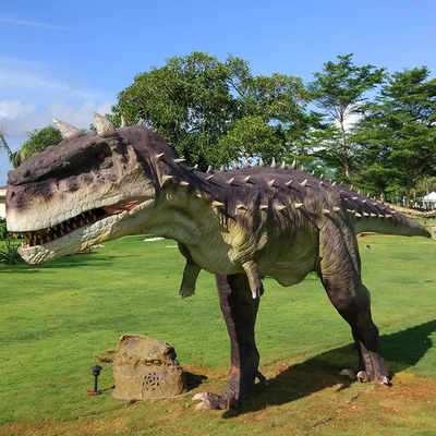 Carnotaurus de dinosaurio animatrónico realista del parque temático con personalización de movimiento y sonido