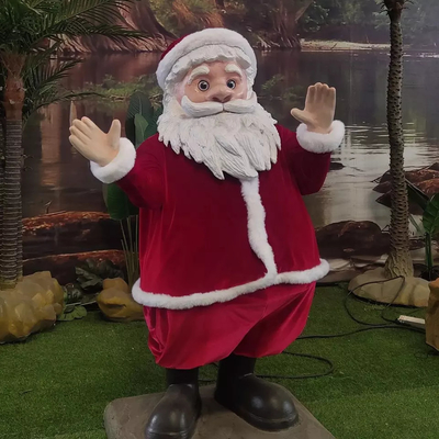 Buen precio Interior animado Papá Noel decoración de tamaño natural Papá Noel modelo en línea