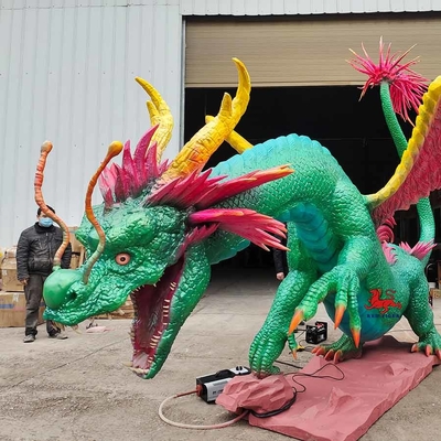 Criaturas antiguas chinas Ying Long de los animales Animatronic realistas del arreglo para requisitos particulares