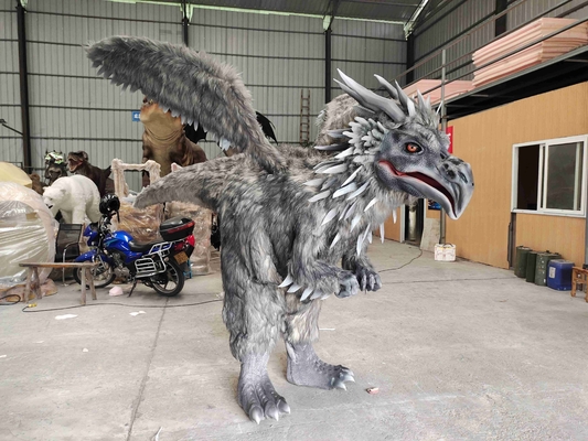 Good price Traje de dinosaurio interactivo artificial realista personalizado para parque de diversiones al aire libre en línea