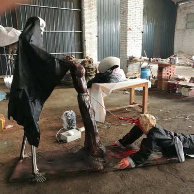 Buen precio Horror Animado Asombrado Decoraciones de Halloween Mansion Yard Fiesta personalizada de tamaño natural en línea