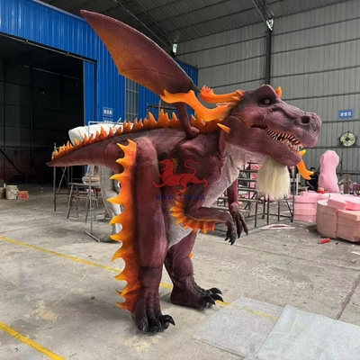Exposiciones de Parques Temáticos Traje de dragón animatrónico realista 12 meses de garantía