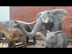 Carnotaurus Animatronic realista del dinosaurio del parque temático con el movimiento y el arreglo para requisitos particulares sano