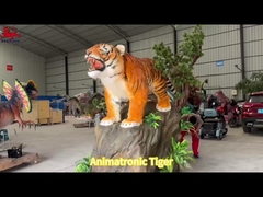 Parque Temático Realista Animatrónico Tamaño de Vida Tigre Personalizado