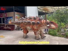 Performance personalizada Realista Animatrónico Anquilosaurio Dinosaurio Traje doble